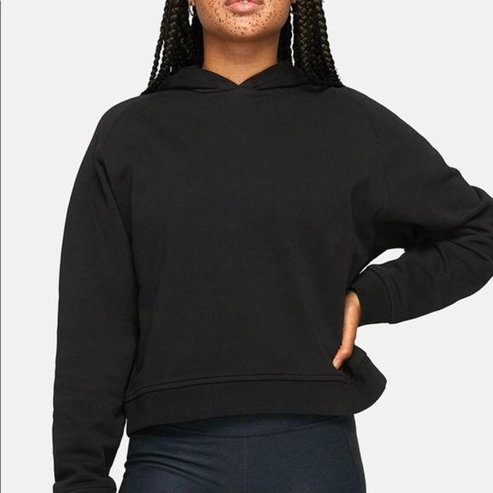 Outdoor Voices Cotton Terry Cropped Hoodie